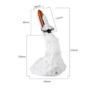 Rocket Lamp 3D - Space Shuttle LED Lamp