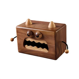 Solid Wood Monster Tissue Box Cover