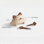 Stegosaurus Fruit Fork Handmade Wooden Dessert Fork