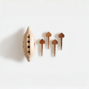 Stegosaurus Fruit Fork Handmade Wooden Dessert Fork