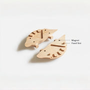 Stegosaurus Fruit Fork Handmade Wooden Dessert Fork
