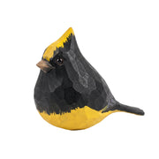 Sultan tit Bird Figurines Hand Carved Painted Wooden
