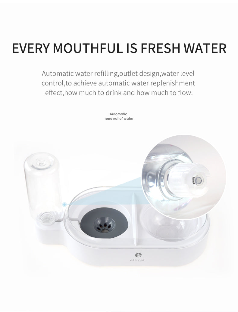 Pet Double Bowl for Drinking Water