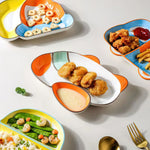 Car Engineering Vehicle Excavator Airplane Kids Plates - Lazylifeshop