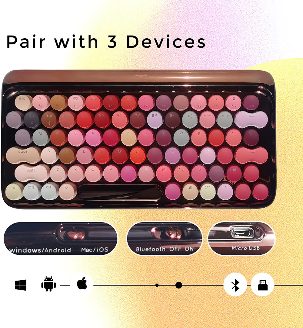 Lofree EH112S Bluetooth 79 Keys Mechanical Lipstick Keyboard