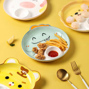 Tiger Elephant Pig Chicken Dog Dinosaur Lion Plates with sauce pan - Lazylifeshop