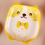 Dog Cat Raccoon Owl Cartoon Ceramic Plate - Lazylifeshop