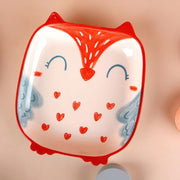 Dog Cat Raccoon Owl Cartoon Ceramic Plate - Lazylifeshop