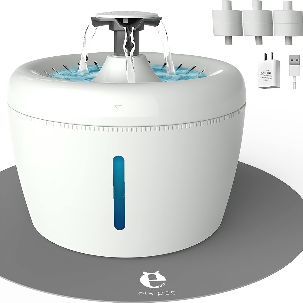 Fuente de agua de gato de manzana