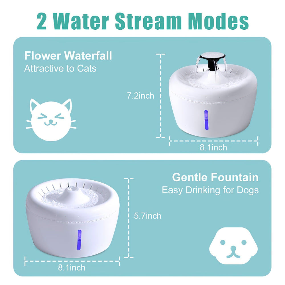 Fuente de agua de gato de manzana