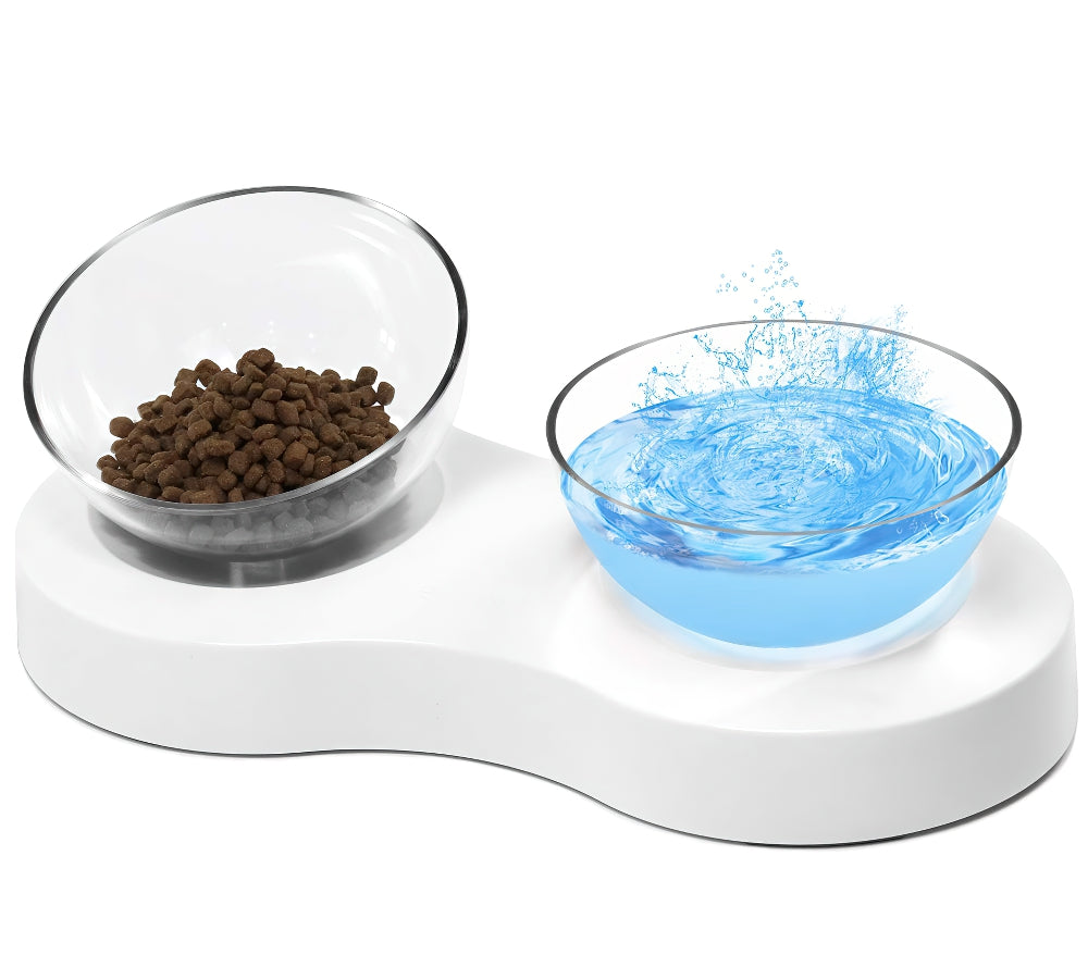 Adjustable Single/Double Raised Pet Bowl