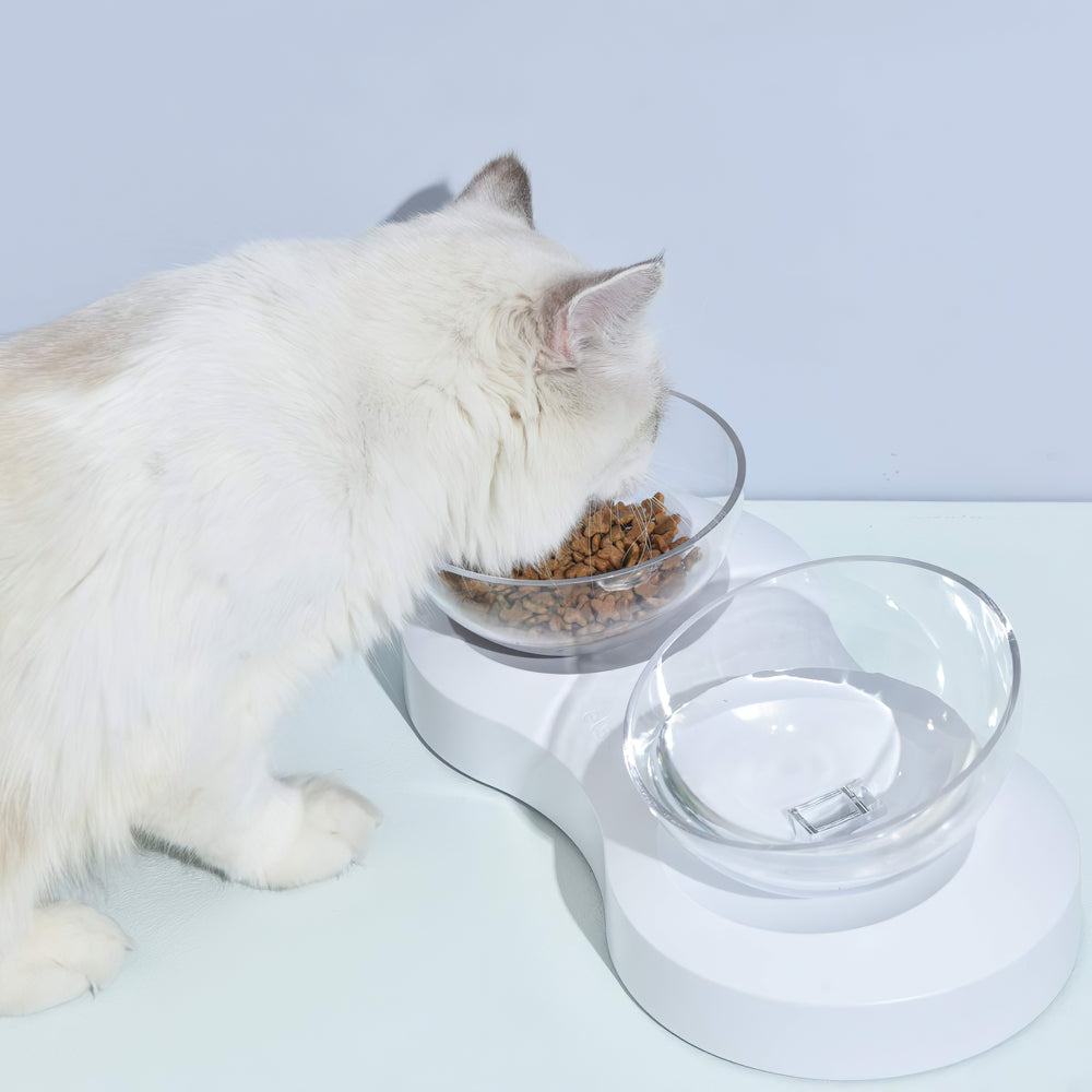 Adjustable Single/Double Raised Pet Bowl
