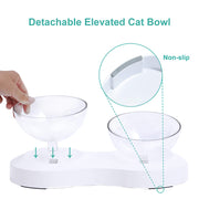 Adjustable Single/Double Raised Pet Bowl - Lazylifeshop