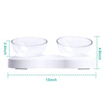 Adjustable Single/Double Raised Pet Bowl - Lazylifeshop