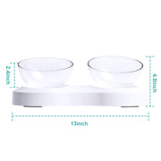 Adjustable Single/Double Raised Pet Bowl - Lazylifeshop
