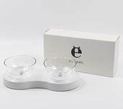 Adjustable Single/Double Raised Pet Bowl - Lazylifeshop