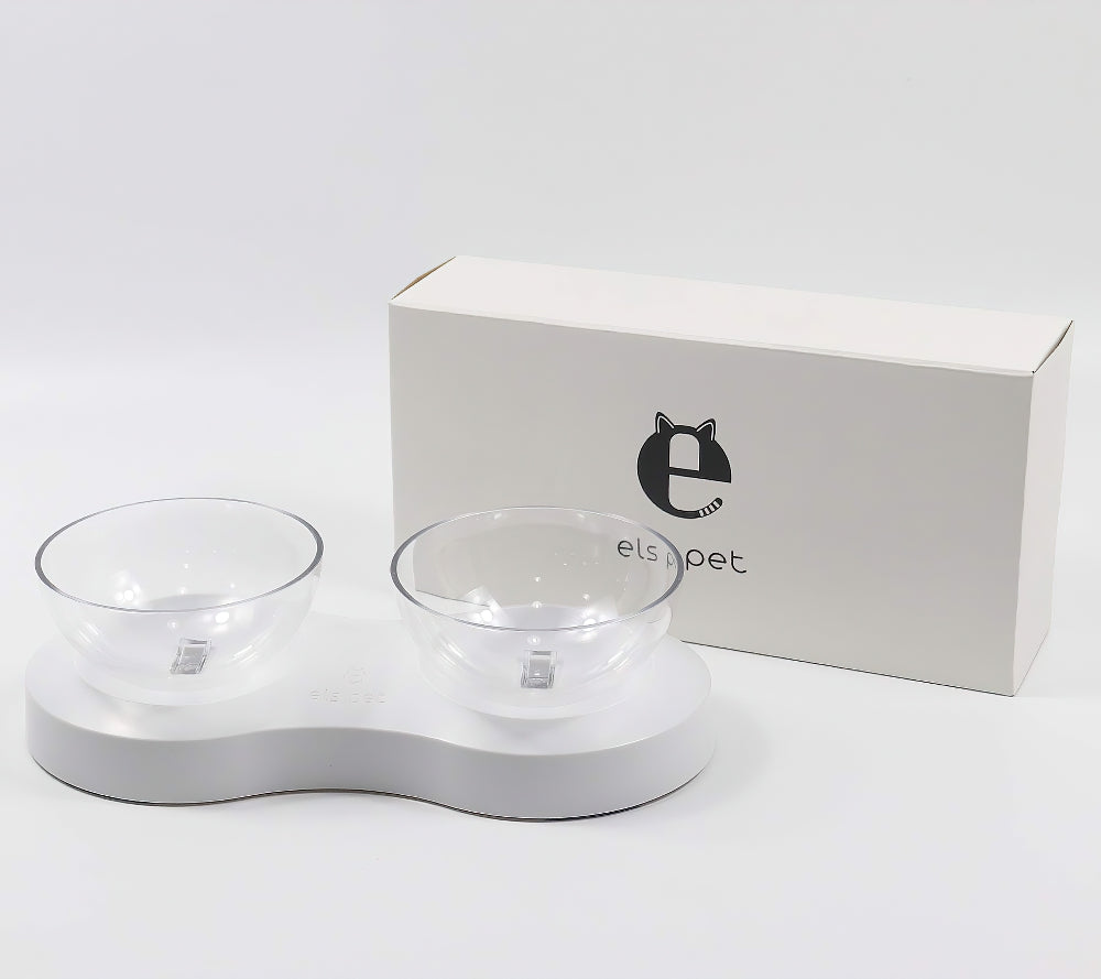 Adjustable Single/Double Raised Pet Bowl