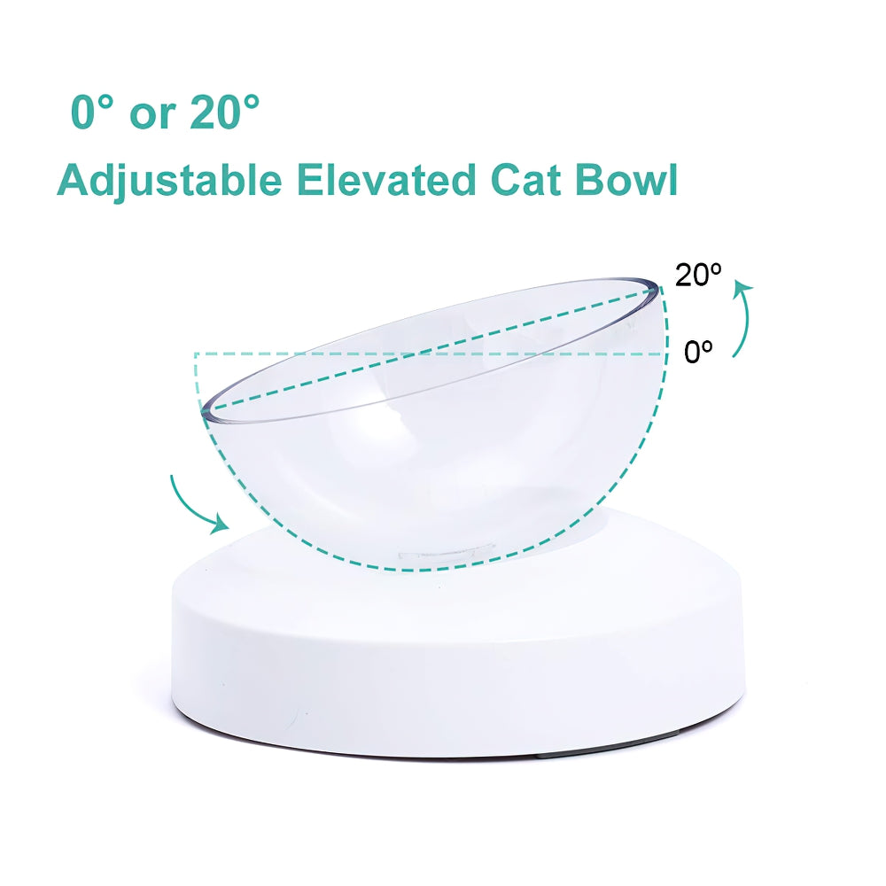Adjustable Single/Double Raised Pet Bowl