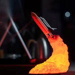 Rocket Lamp 3D - Space Shuttle LED Lamp - Lazylifeshop