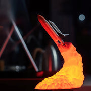Rocket Lamp 3D - Space Shuttle LED Lamp - Lazylifeshop