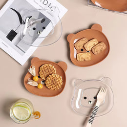 Bear Plastic Dinner Plate Set of 8 pcs - Lazylifeshop