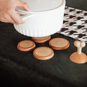 Chicken leg coaster set wooden Cup holder Creative Table Decorations - Lazylifeshop