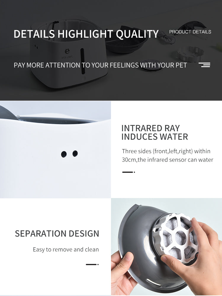 Induction smart water dispenser - USB charging