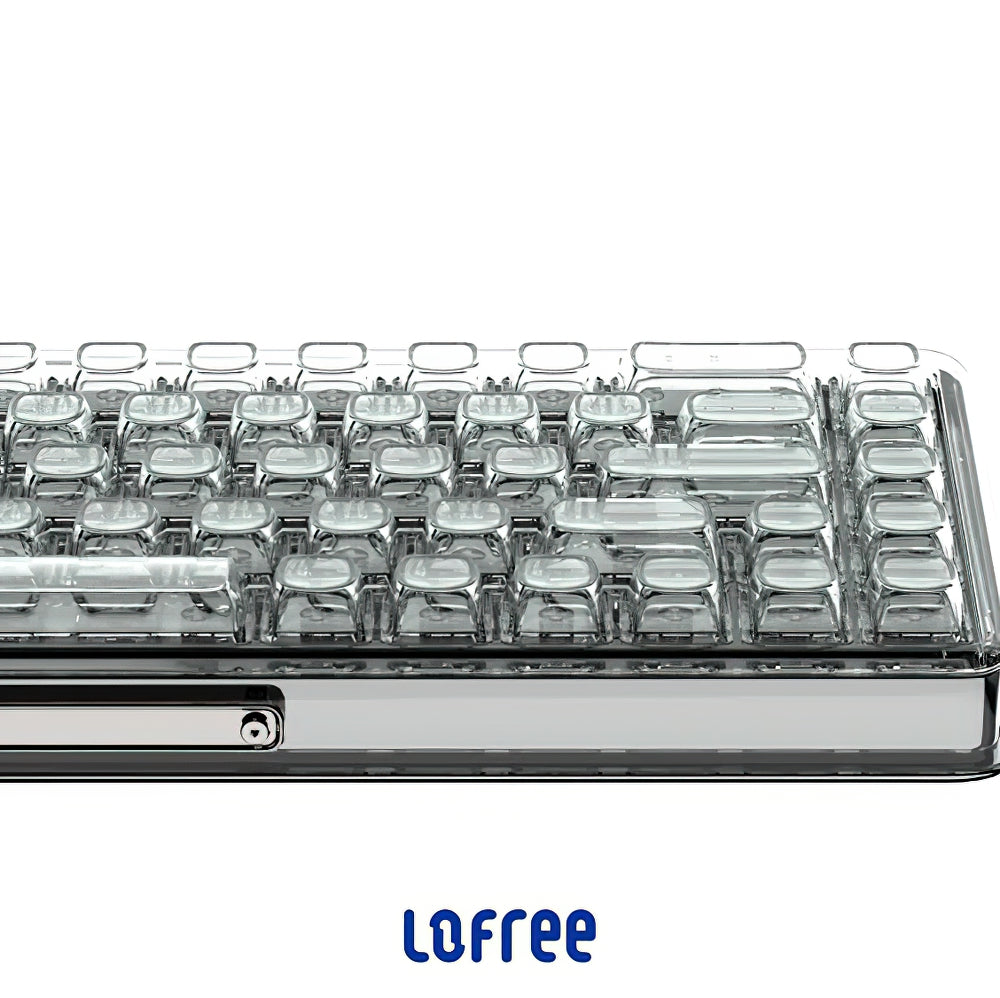 Lofree 1％デュアルモード透明メカニカルキーボード