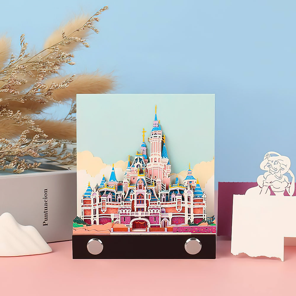 Fairytale Castle 3D Bloc de notas Notas adhesivas Regalo de cumpleaños creativo