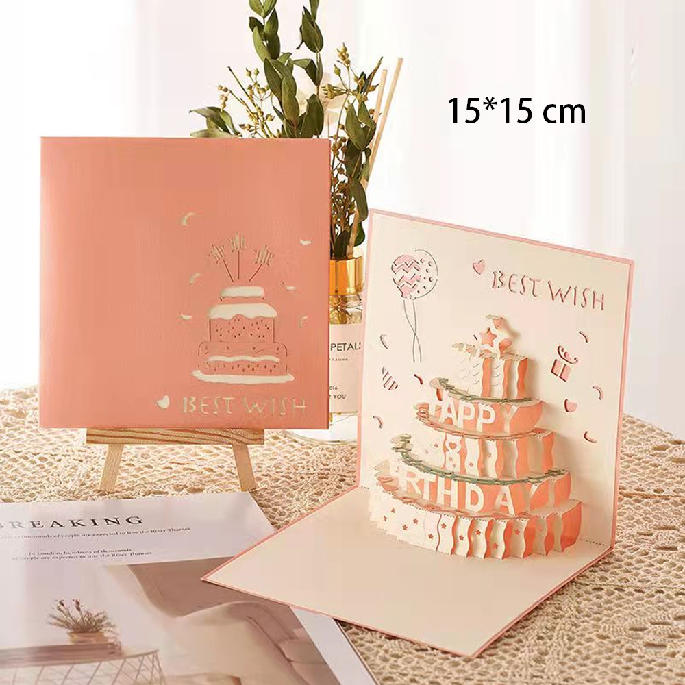 Happy Birthday 3D Pop-Up Festival Greeting Card