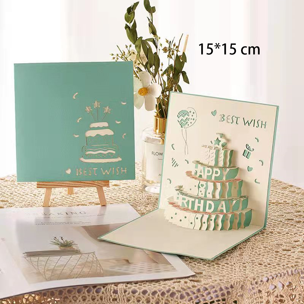 Happy Birthday 3D Pop-Up Festival Greeting Card