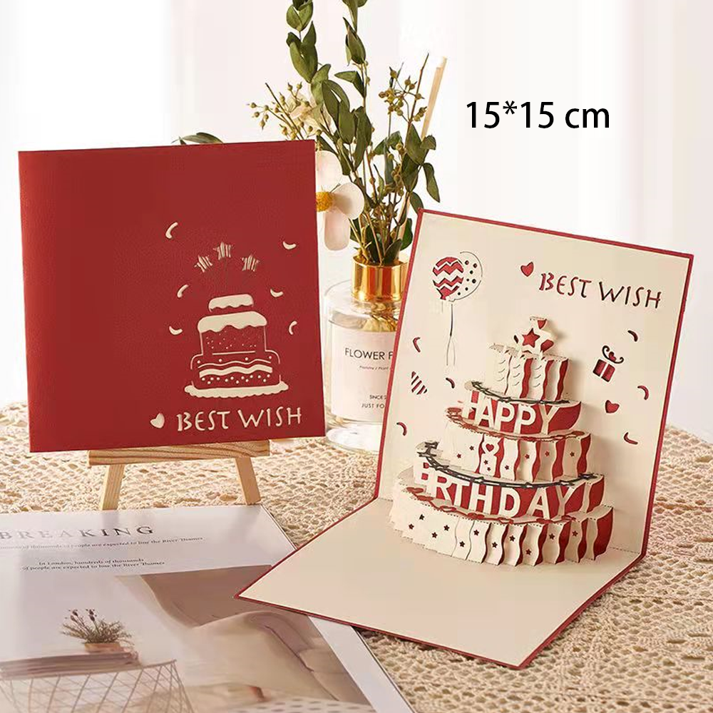 Happy Birthday 3D Pop-Up Festival Greeting Card