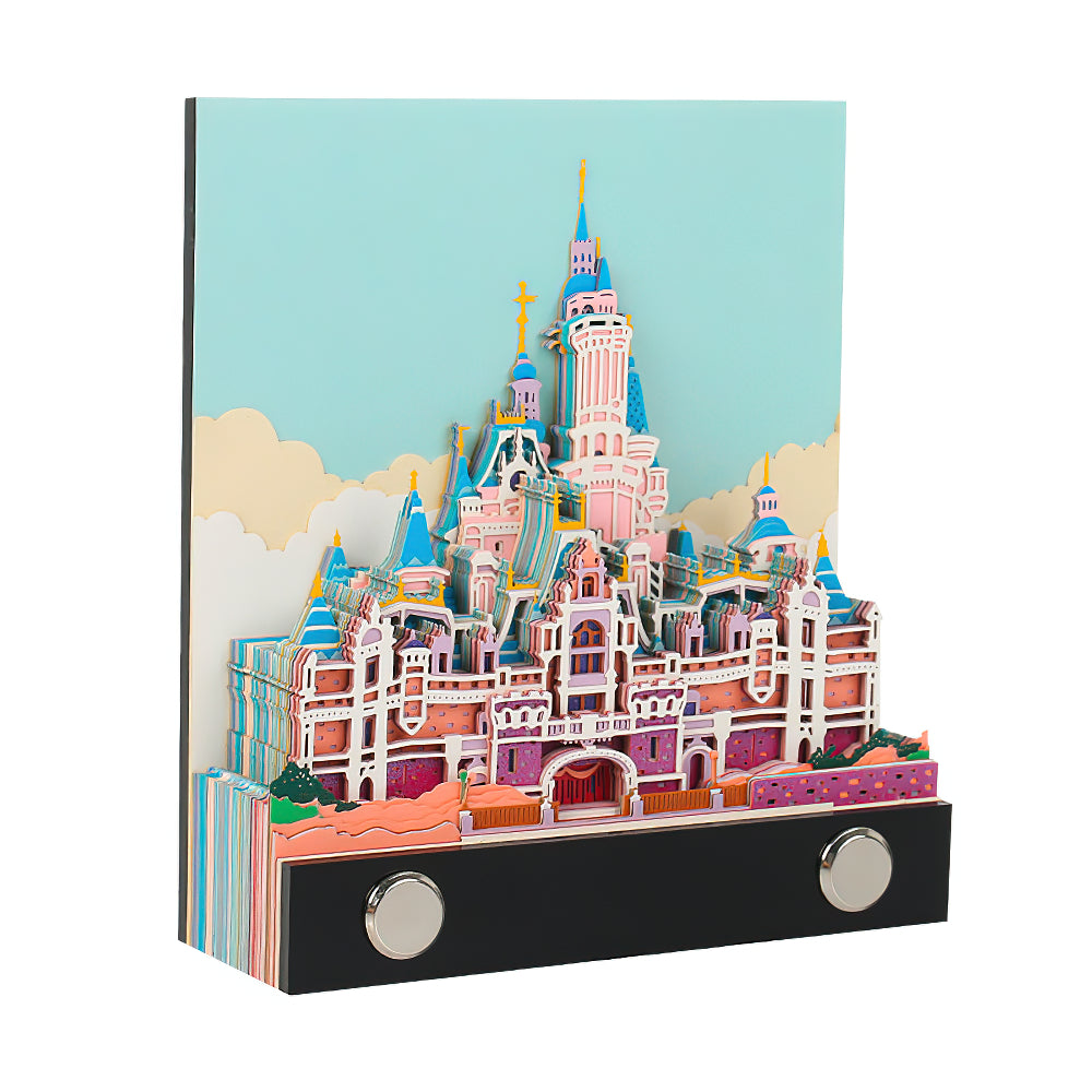 Fairytale Castle 3D Bloc de notas Notas adhesivas Regalo de cumpleaños creativo