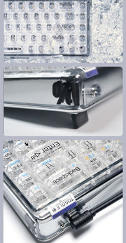 Lofree 1% Dual Mode Transparent Mechanical Keyboard