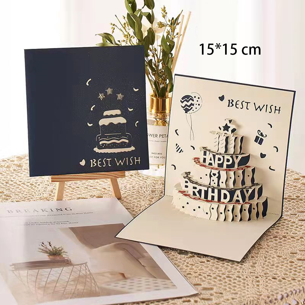 Happy Birthday 3D Pop-Up Festival Greeting Card