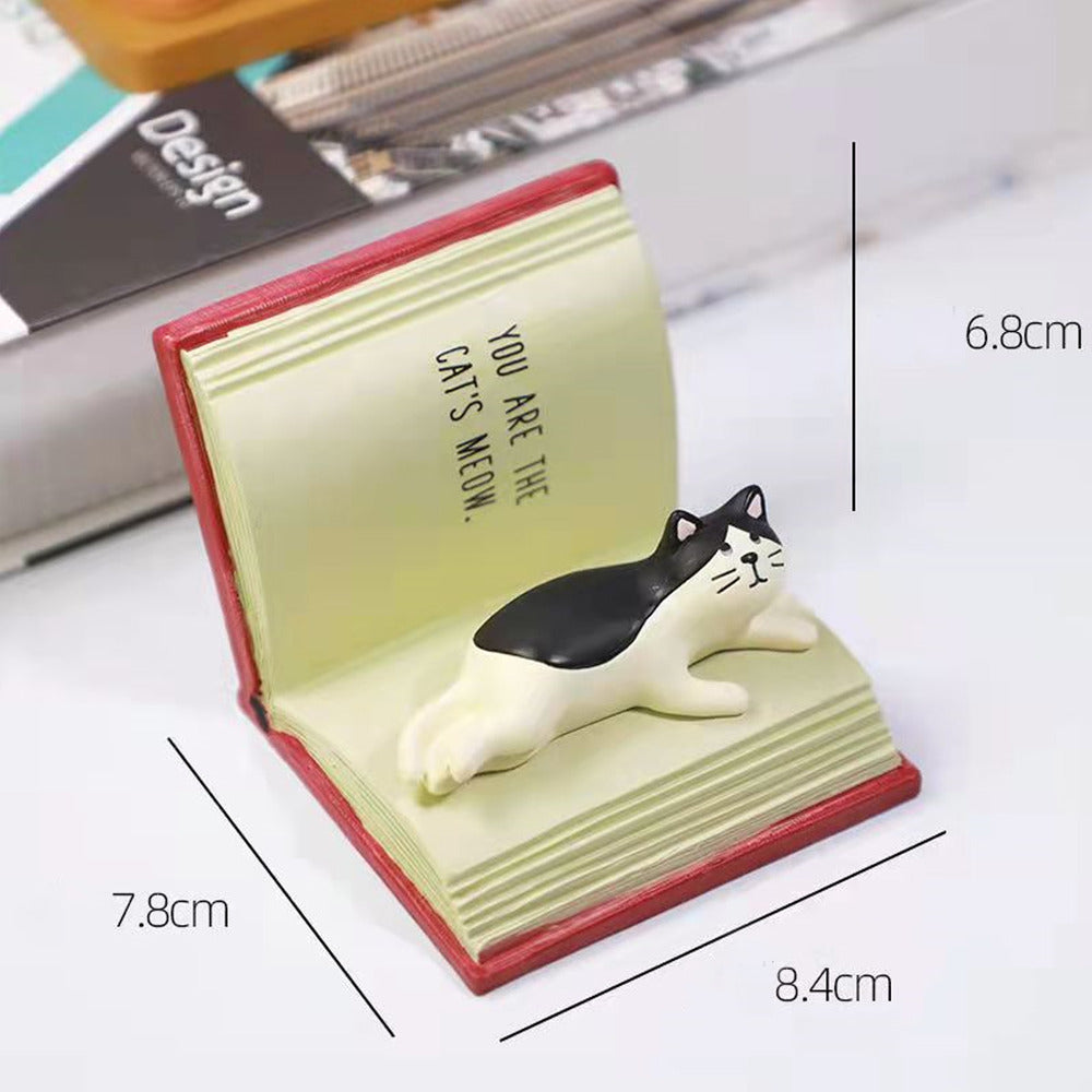Book Cat Cell Phone Stand