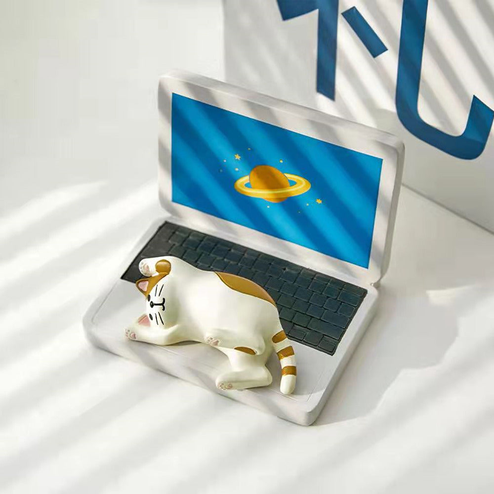 Laptop Cat Cell Phone Stand