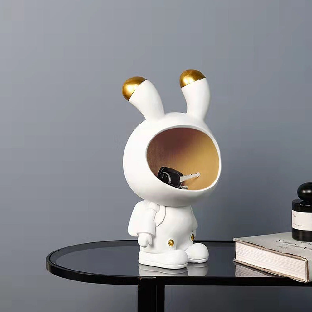 Space Rabbit Statue For Storage