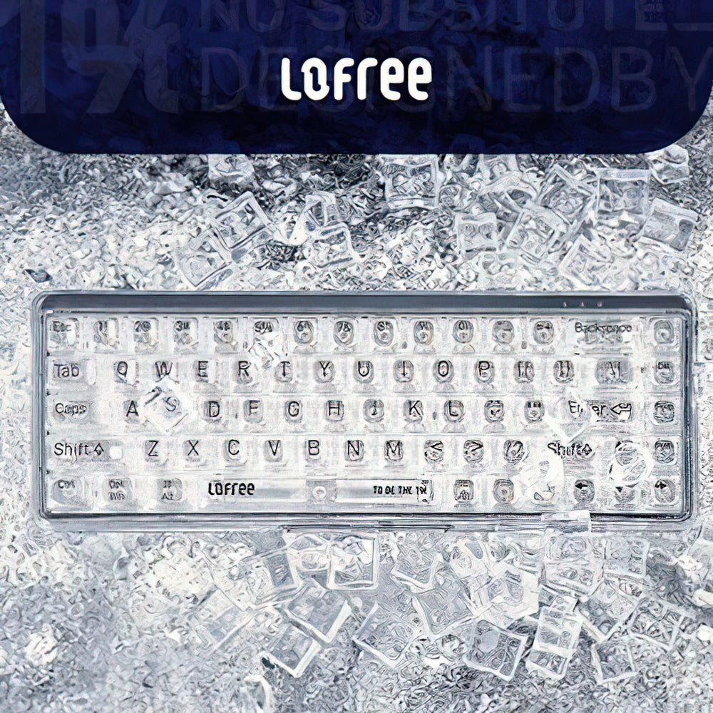 Lofree 1％デュアルモード透明メカニカルキーボード