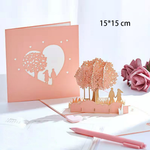 Lovers Under The Tree 3D Pop-Up Festival Greeting Card - Lazylifeshop