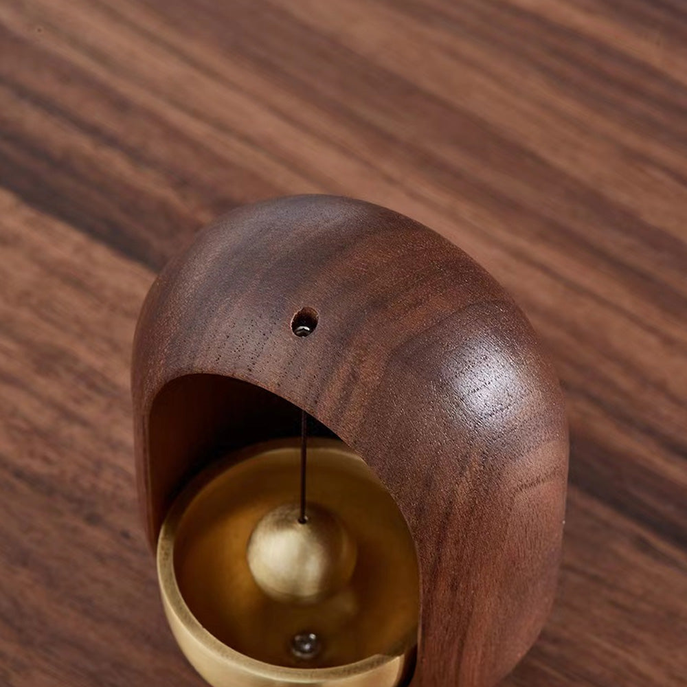 Magnetically-Attached Wood Doorbell