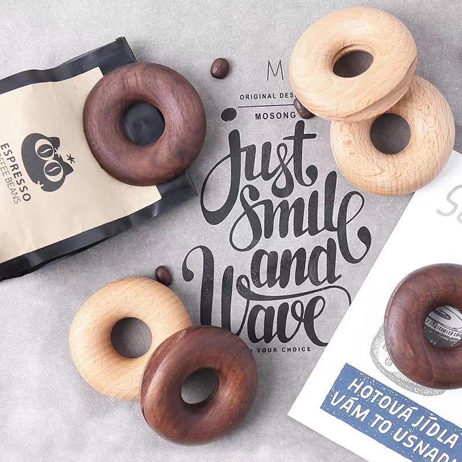 Donut Sealing clip Black walnut Or Beech