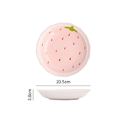 Refreshing Strawberry Ceramic Cartoon Plate - Lazylifeshop