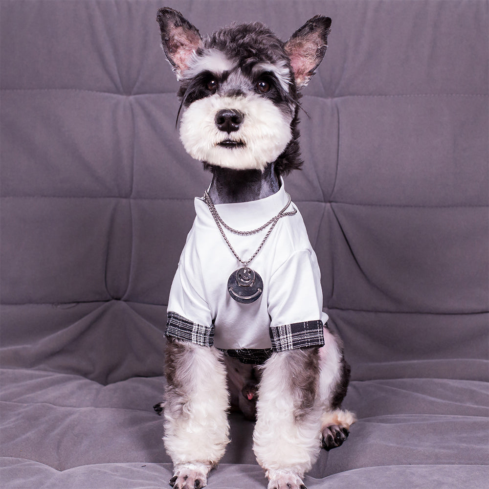 犬の夏の薄いファッションコットン100％Tシャツペットの服