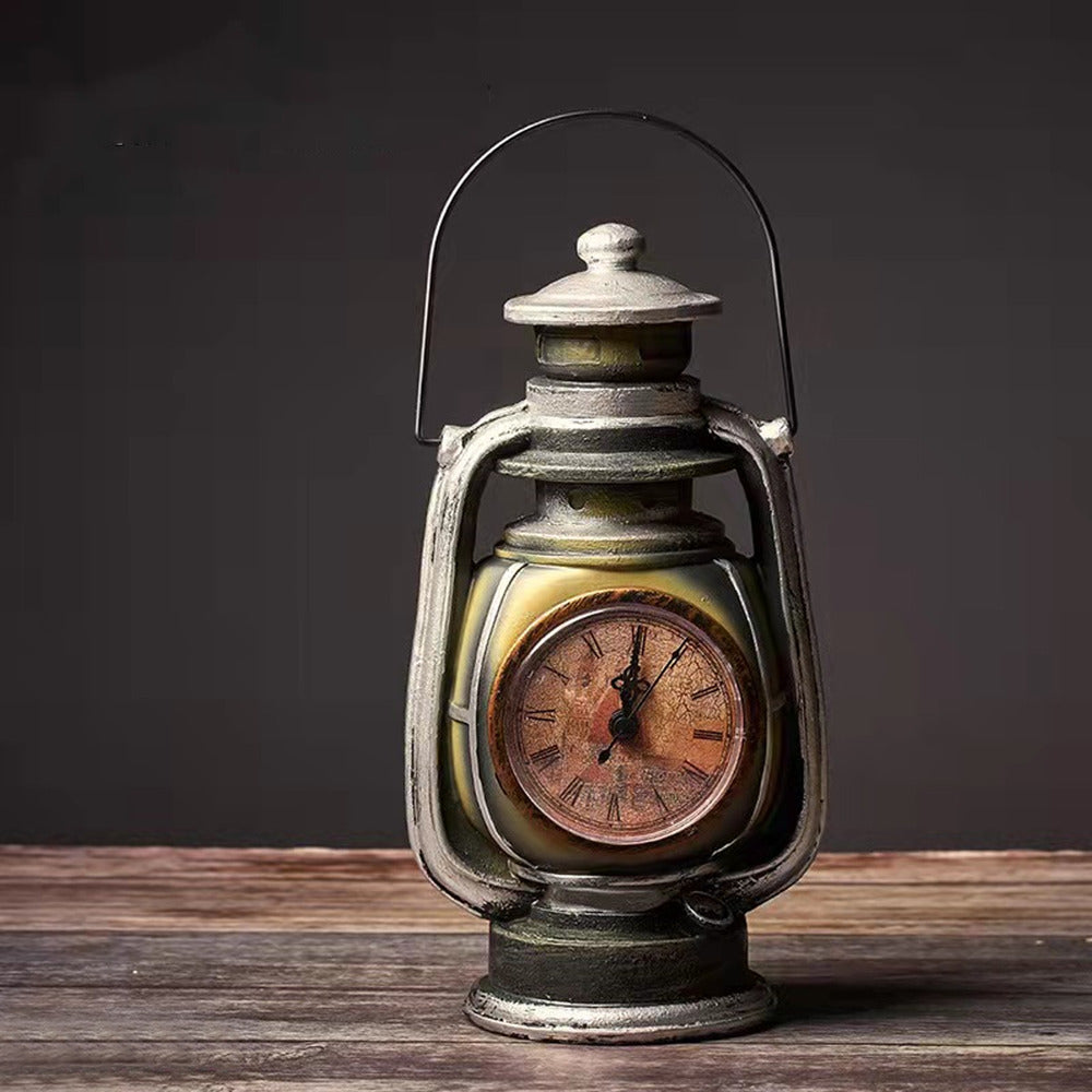 Vintage Kerosene Lamp Alarm Clock