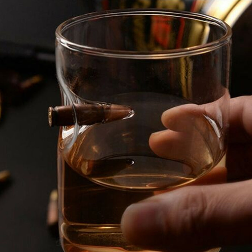The Lucky Shot Glass with 308 Bullet
