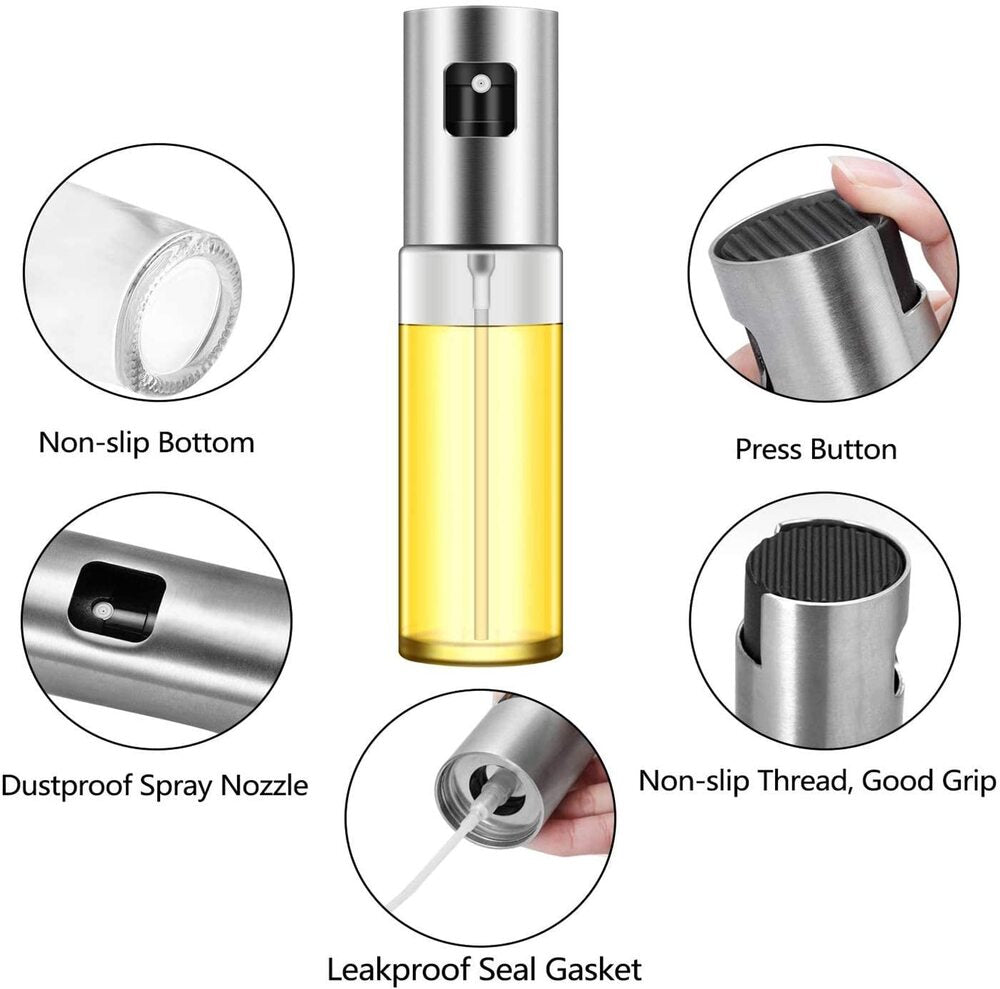 2-in-1 Olive Oil Glass Dispenser w/ Silicone Brush – freshoasislifestyle