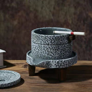 Vintage Cement Stone Grinding Ashtray - Lazylifeshop