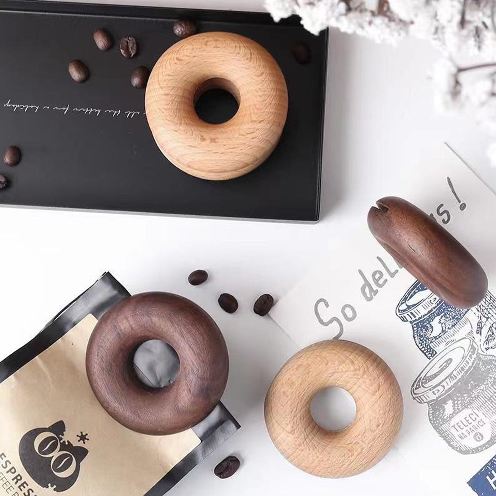 Donut Sealing clip Black walnut Or Beech