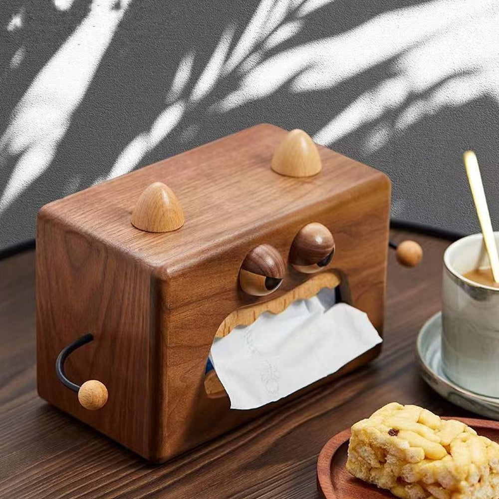 Solid Wood Monster Tissue Box Cover